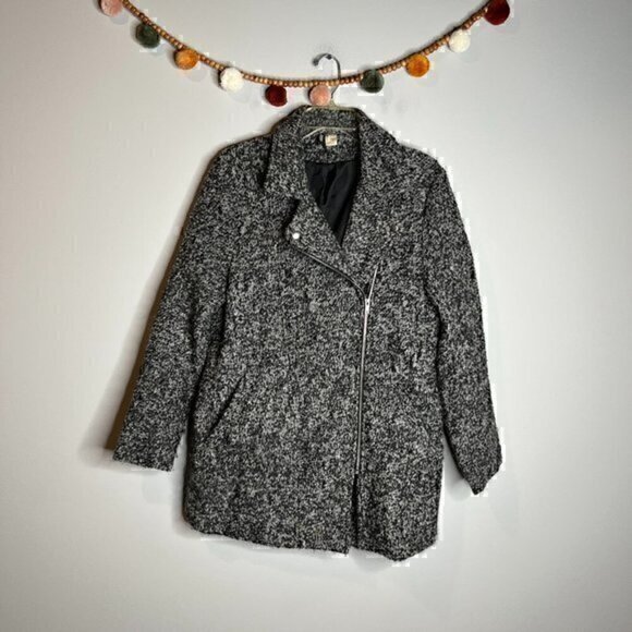 H&M textured asymmetrical peacoat - Picture 1 of 5